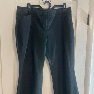 New York & Company dark wash denim wide leg jeans
